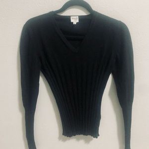 Armani Collezioni black long sleeve sweater